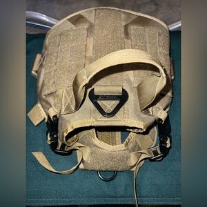 ICEFANG DESERT TAN TACTICAL HEAVY DUTY SMALL DOG HARNESS Used Once